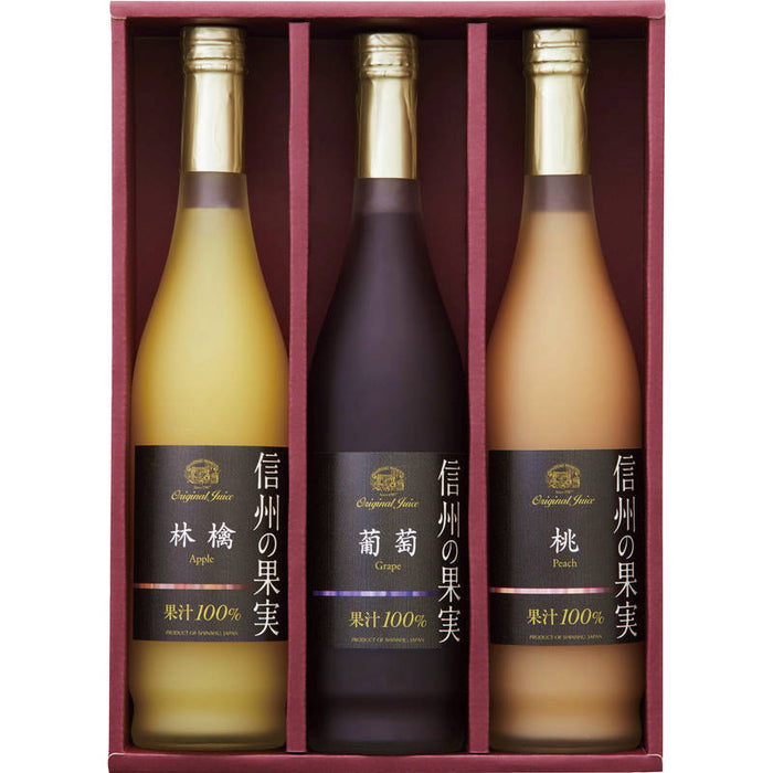Japan Shinshu Juice Gift Box (Apple, Grape, Peach)