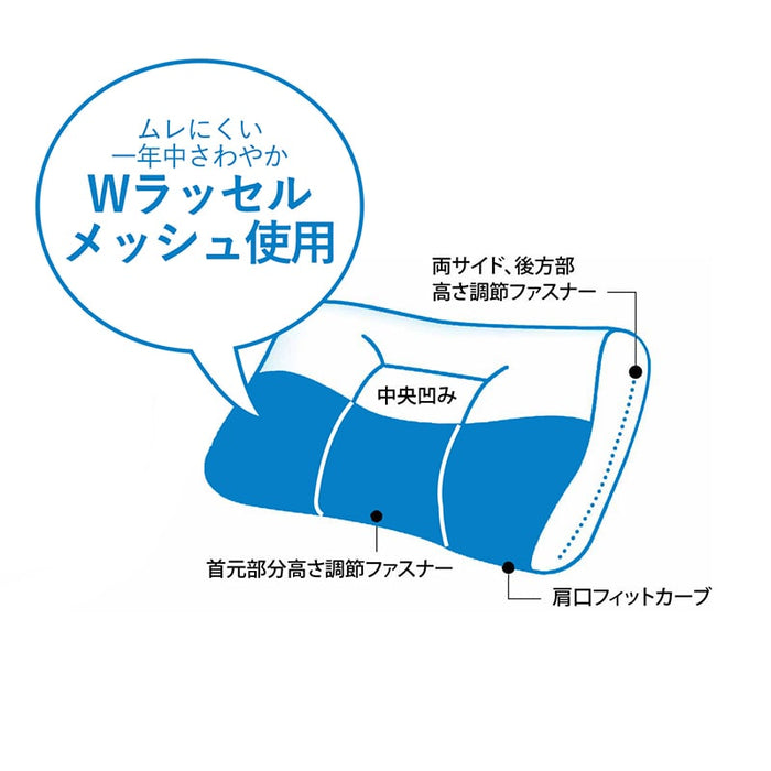 日本西川 颈椎支撑型高度可调式枕头