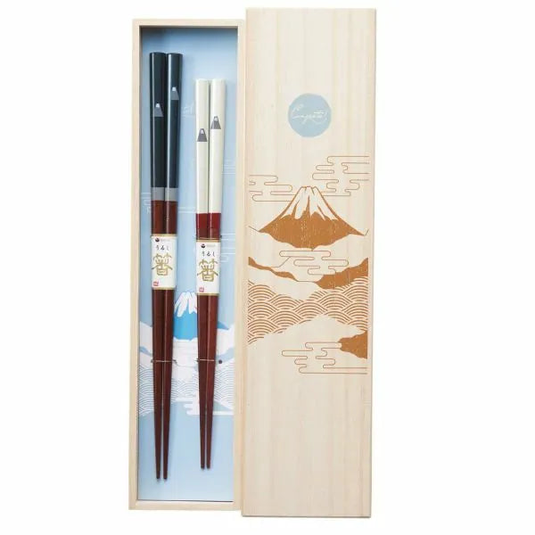 Mount Fuji Wakasa Lacquerware Chopsticks Gift Set
